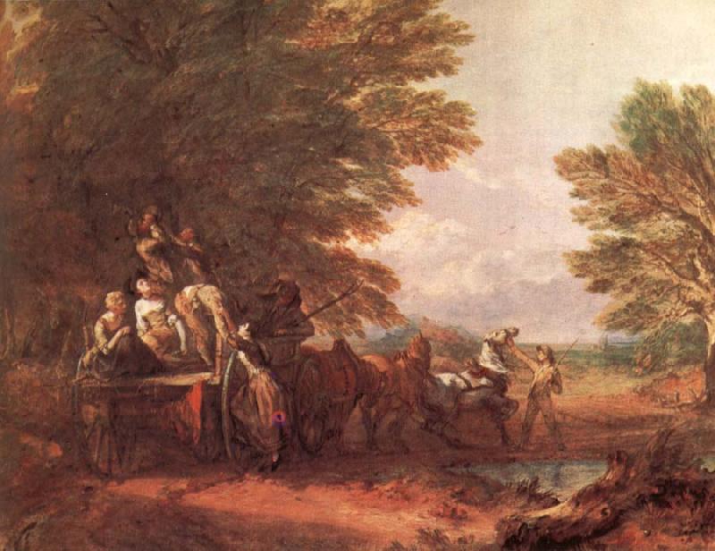Thomas Gainsborough The Harvest wagon oil painting image
